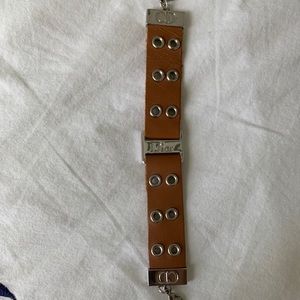 ❣️SOLD Christian Dior Brown Leather Bracelet
